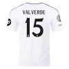 Maillot de Foot Real Madrid Federico Valverde #15 2024-25 HP Domicile Homme