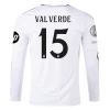 Maillot de Foot Real Madrid Federico Valverde #15 2024-25 HP Domicile Homme Manches Longues