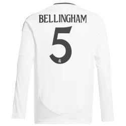 Maillot de Foot Real Madrid Jude Bellingham #5 2024-25 Domicile Homme Manches Longues