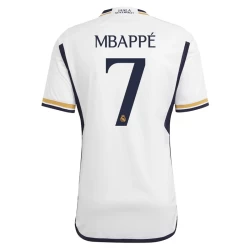 Maillot de Foot Real Madrid Kylian Mbappé #7 2023-24 Domicile Homme