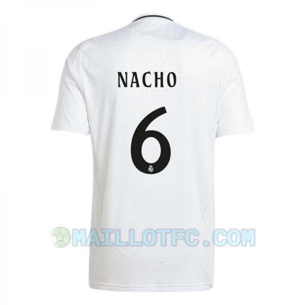 Maillot de Foot Real Madrid Nacho #6 2024-25 Domicile Homme