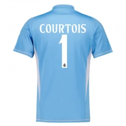 Maillot de Foot Real Madrid Thibaut Courtois #1 2024-25 Gardien de But Domicile Homme