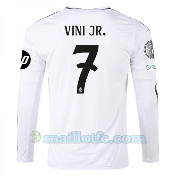 Maillot de Foot Real Madrid Vinicius Junior #7 2024-25 HP Domicile Homme Manches Longues