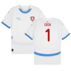 Maillot de Foot République Tchèque Cech #1 Euro 2024 Extérieur Homme