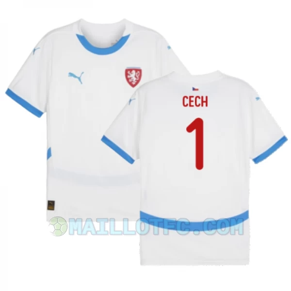 Maillot de Foot République Tchèque Cech #1 Euro 2024 Extérieur Homme