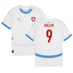 Maillot de Foot République Tchèque Koller #9 Euro 2024 Extérieur Homme