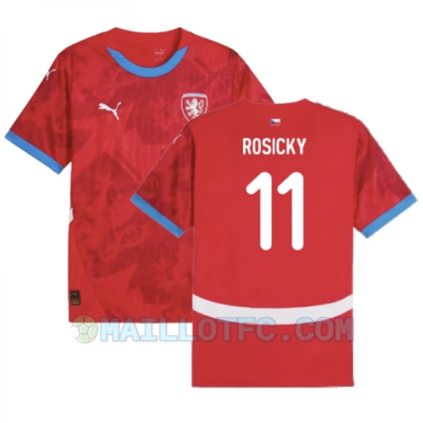 Maillot de Foot République Tchèque Rosicky #11 Euro 2024 Domicile Homme