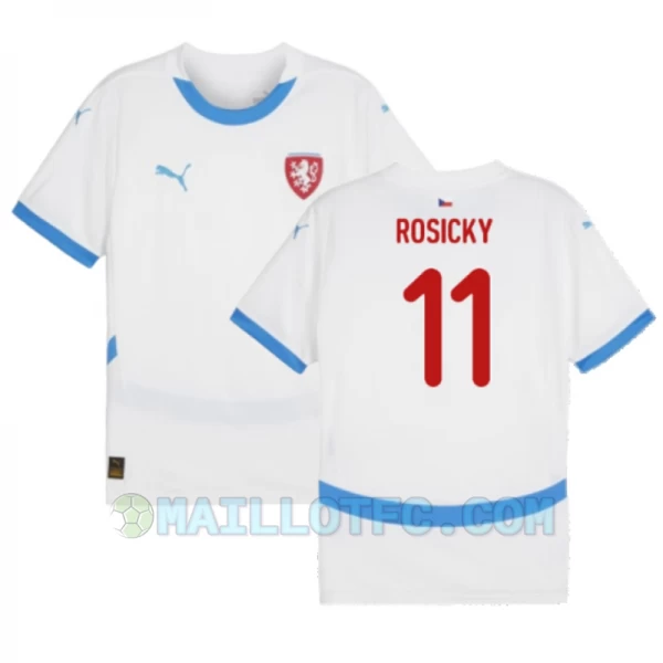 Maillot de Foot République Tchèque Rosicky #11 Euro 2024 Extérieur Homme