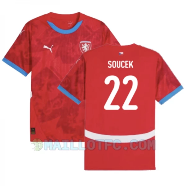 Maillot de Foot République Tchèque Soucek #22 Euro 2024 Domicile Homme