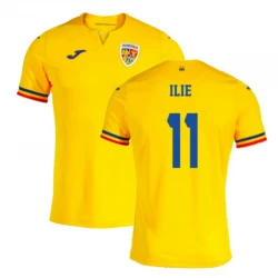 Maillot de Foot Roumanie Ilie #11 Euro 2024 Domicile Homme