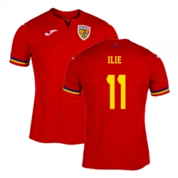 Maillot de Foot Roumanie Ilie #11 Euro 2024 Extérieur Homme