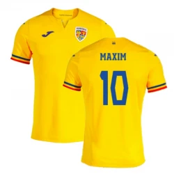 Maillot de Foot Roumanie Maxim #10 Euro 2024 Domicile Homme