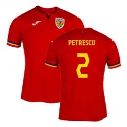 Maillot de Foot Roumanie Petrescu #2 Euro 2024 Extérieur Homme