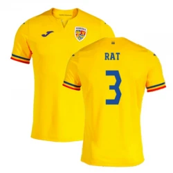 Maillot de Foot Roumanie Rat #3 Euro 2024 Domicile Homme