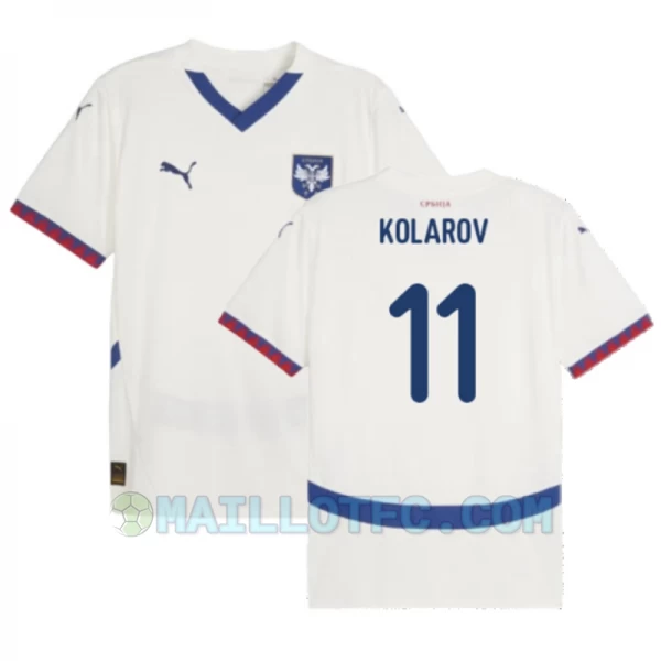 Maillot de Foot Serbie Kolarov #11 Euro 2024 Extérieur Homme