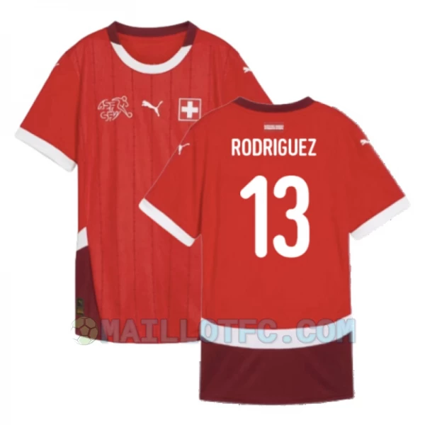Maillot de Foot Suisse Rodriguez #13 Euro 2024 Domicile Homme