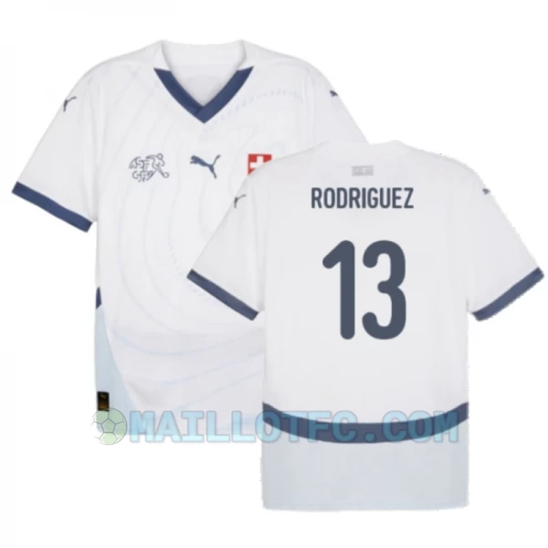 Maillot de Foot Suisse Rodriguez #13 Euro 2024 Extérieur Homme