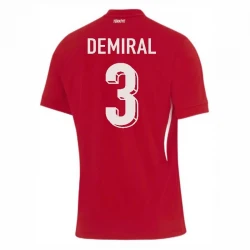 Maillot de Foot Turquie Demiral #3 Euro 2024 Extérieur Homme