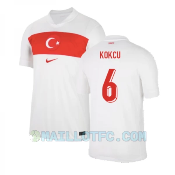 Maillot de Foot Turquie Kokcu #6 Euro 2024 Domicile Homme