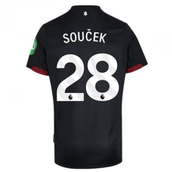 Maillot de Foot West Ham United 2024-25 Soucek #28 Extérieur Homme