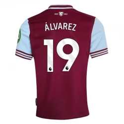 Maillot de Foot West Ham United Alvarez #19 2024-25 Domicile Homme