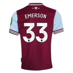 Maillot de Foot West Ham United Emerson #33 2024-25 Domicile Homme