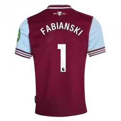 Maillot de Foot West Ham United Fabianski #1 2024-25 Domicile Homme