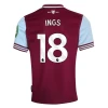 Maillot de Foot West Ham United Ings #18 2024-25 Domicile Homme