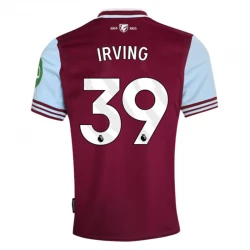 Maillot de Foot West Ham United Irving #39 2024-25 Domicile Homme