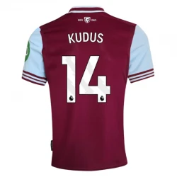 Maillot de Foot West Ham United Kudus #14 2024-25 Domicile Homme