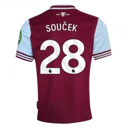 Maillot de Foot West Ham United Soucek #28 2024-25 Domicile Homme