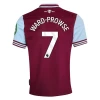 Maillot de Foot West Ham United Ward-Prowse #7 2024-25 Domicile Homme