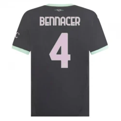 Maillot Equipe Foot AC Milan Bennacer #4 2024-25 Third Homme