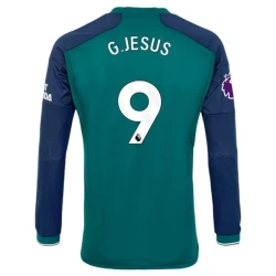 Maillot Equipe Foot Arsenal FC Gabriel Jesus #9 2023-24 Third Homme Manches Longues