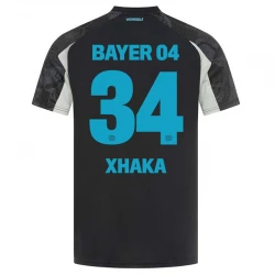 Maillot Equipe Foot Bayer 04 Leverkusen Granit Xhaka #34 2024-25 Third Homme