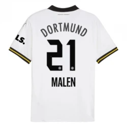 Maillot Equipe Foot BVB Borussia Dortmund Donyell Malen #21 2024-25 Third Homme