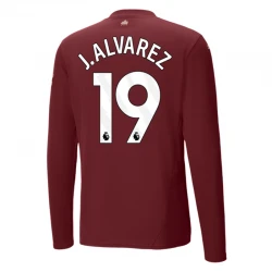 Maillot Equipe Foot Manchester City J. Alvarez #19 2024-25 Third Homme Manches Longues