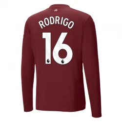 Maillot Equipe Foot Manchester City Rodrigo #16 2024-25 Third Homme Manches Longues