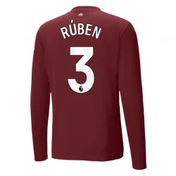 Maillot Equipe Foot Manchester City Ruben #3 2024-25 Third Homme Manches Longues