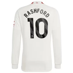 Maillot Equipe Foot Manchester United Marcus Rashford #10 2023-24 Third Homme Manches Longues