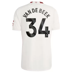 Maillot Equipe Foot Manchester United Van De Beek #34 2023-24 Third Homme