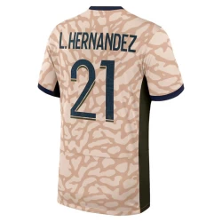 Maillot Equipe Foot Paris Saint-Germain PSG Theo Hernández #21 2024-25 Fourth Homme