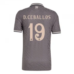 Maillot Equipe Foot Real Madrid D. Ceballos #19 2024-25 Third Homme