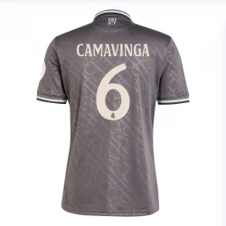 Maillot Equipe Foot Real Madrid Eduardo Camavinga #6 2024-25 HP Third Homme