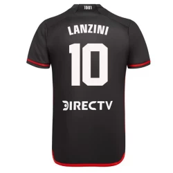 Maillot Equipe Foot River Plate Lanzini #10 2024-25 Third Homme