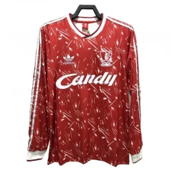 Maillot Liverpool FC Retro 1989-91 Domicile Homme Manches Longues