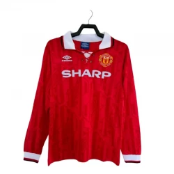 Maillot Manchester United Retro 1992-94 Domicile Homme Manches Longues