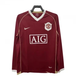 Maillot Manchester United Retro 2006-07 Domicile Homme Manches Longues