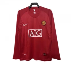 Maillot Manchester United Retro 2007-08 Domicile Homme Manches Longues