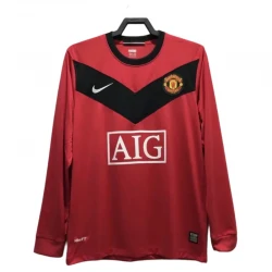 Maillot Manchester United Retro 2009-10 Domicile Homme Manches Longues